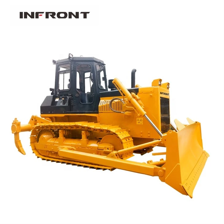 Travaux de construction grand bulldozer