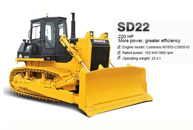 Bulldozer de grandes machines de construction