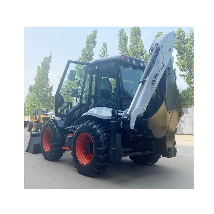 Two-headed Busy Backhoe Loade